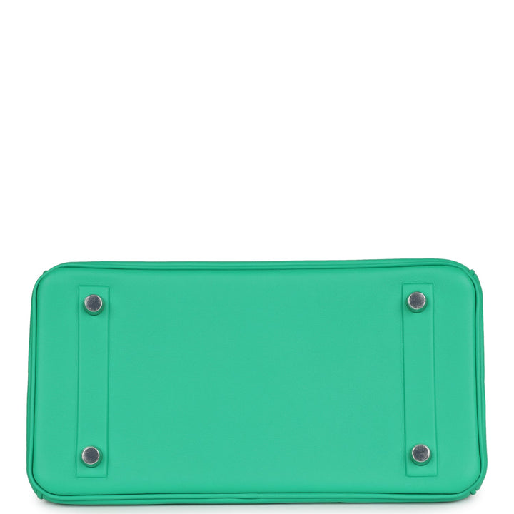 Top quality Hermes Birkin Shadow 25 Menthe Swift Palladium Hardware