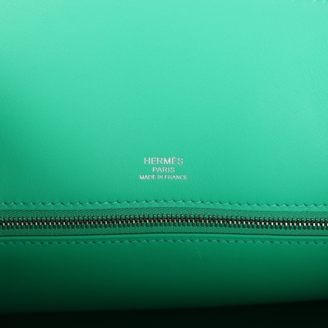 Top quality Hermes Birkin Shadow 25 Menthe Swift Palladium Hardware