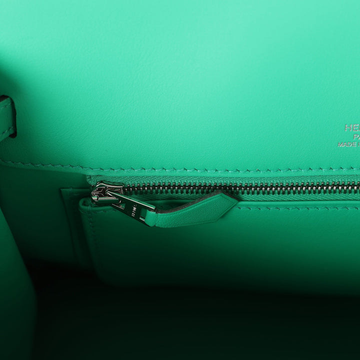 Top quality Hermes Birkin Shadow 25 Menthe Swift Palladium Hardware