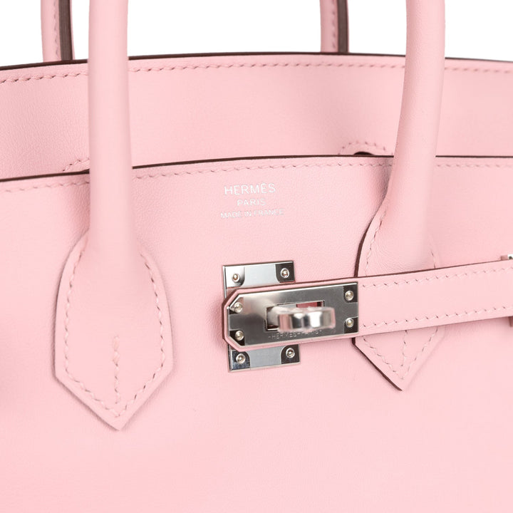Top quality Hermes Birkin 25 Rose Sakura Swift Palladium Hardware
