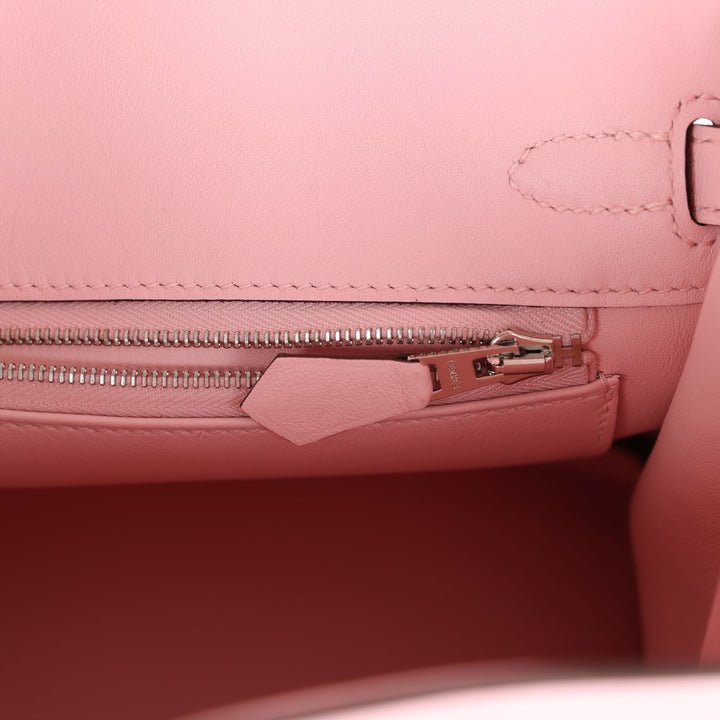 Top quality Hermes Birkin 25 Rose Sakura Swift Palladium Hardware