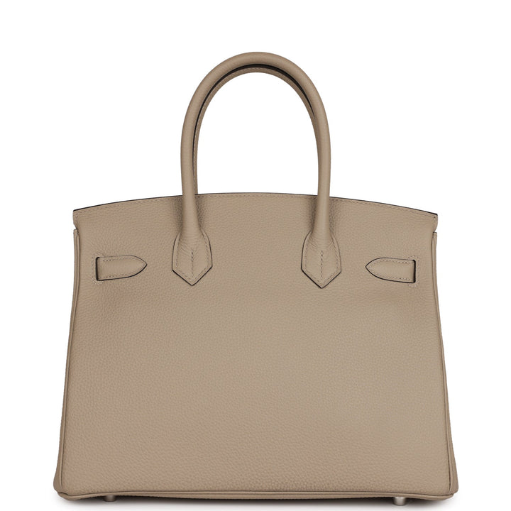 Top quality Hermes Birkin 30 Gris Tourterelle Togo Palladium Hardware