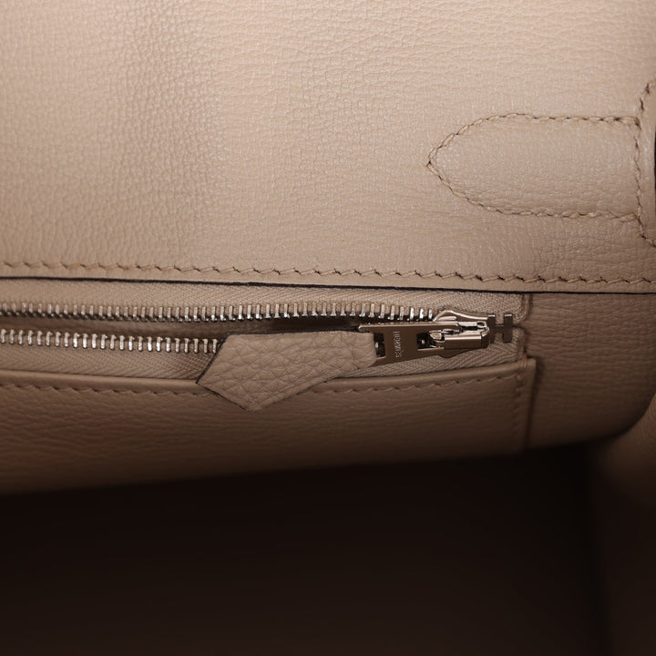 Top quality Hermes Birkin 30 Gris Tourterelle Togo Palladium Hardware
