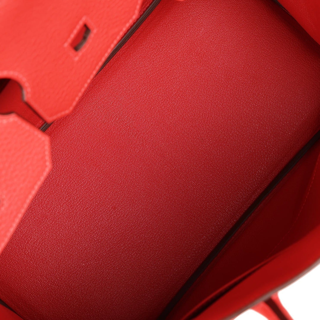 Top quality Hermes Birkin 35 Vermillion Togo Gold Hardware