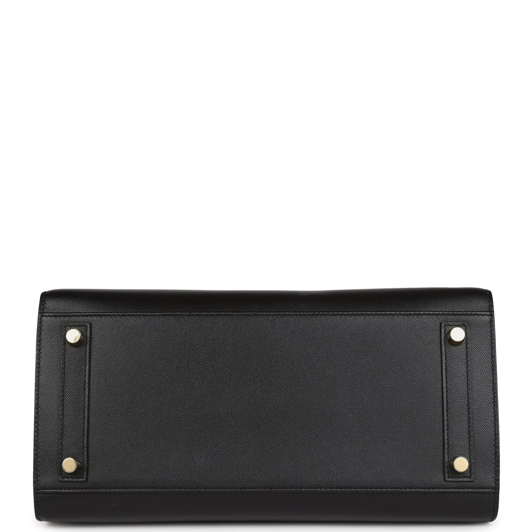 Top quality Hermes Birkin 30 Sellier Black Veau Madame Gold Hardware