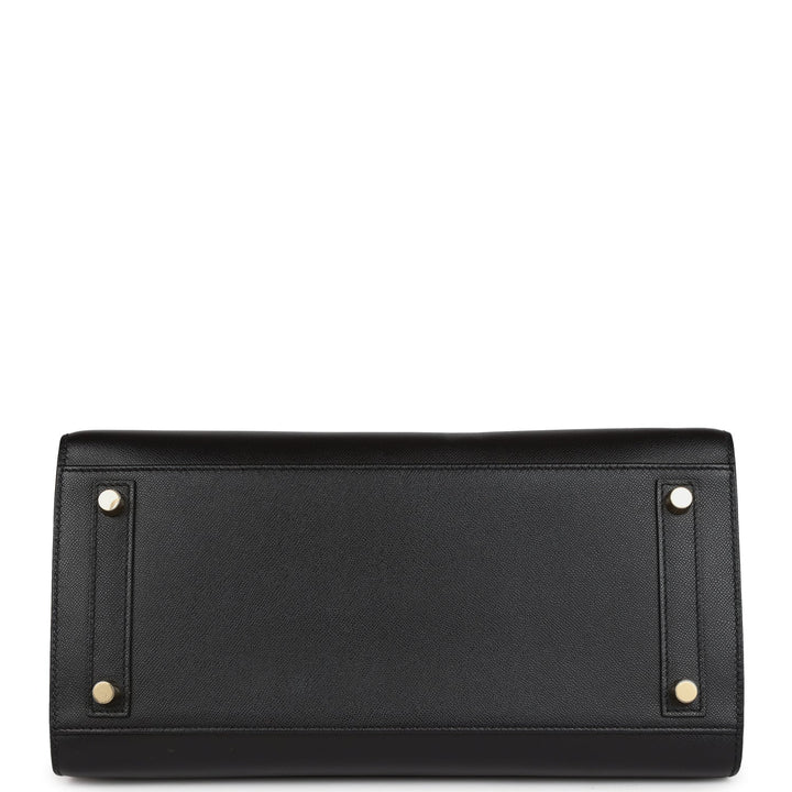 Top quality Hermes Birkin 30 Sellier Black Veau Madame Gold Hardware