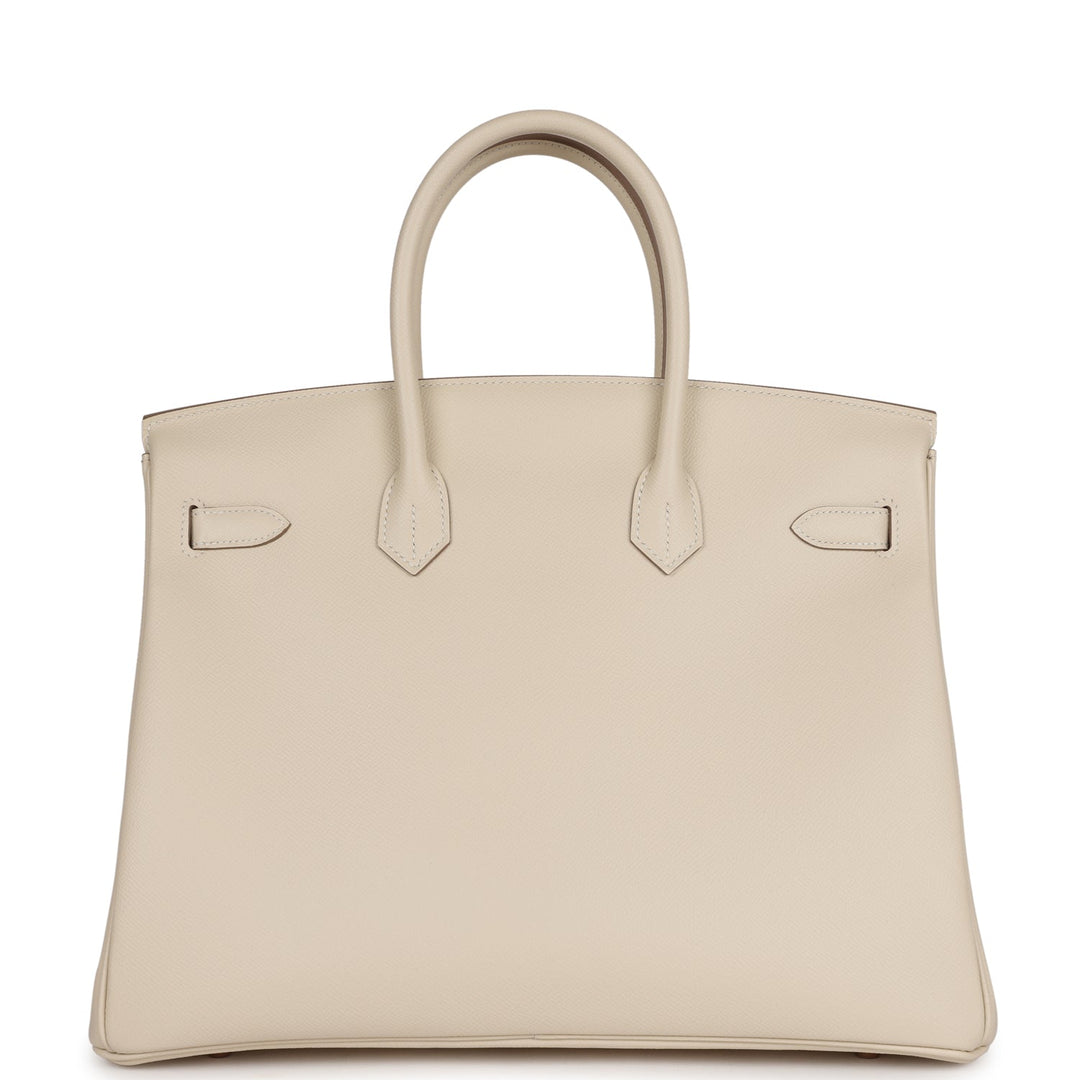 Top quality Hermes Birkin 35 Craie Epsom Gold Hardware