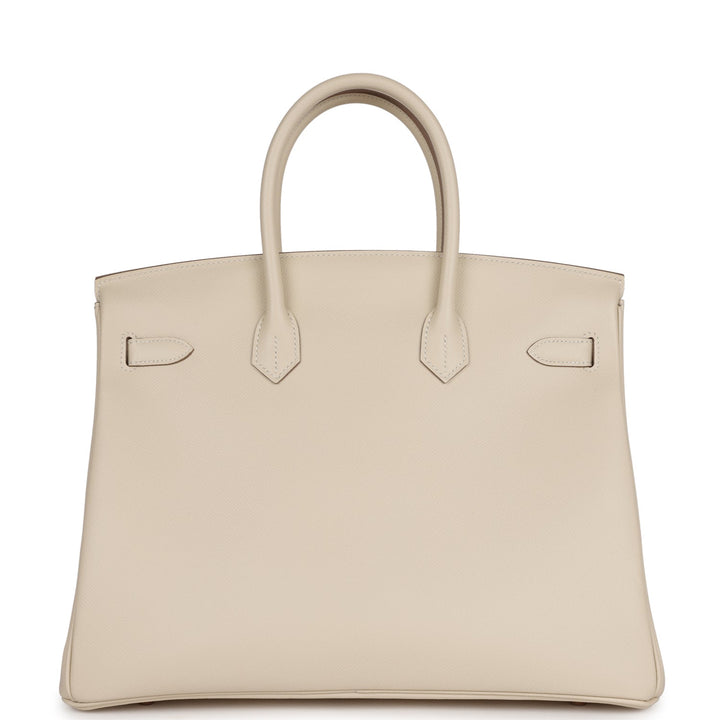 Top quality Hermes Birkin 35 Craie Epsom Gold Hardware