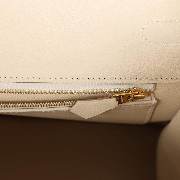 Top quality Hermes Birkin 35 Craie Epsom Gold Hardware