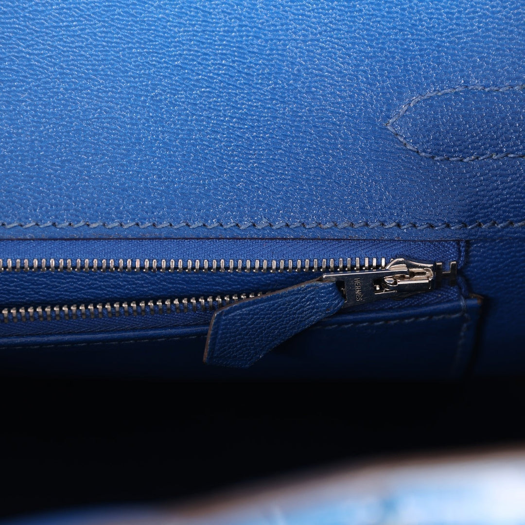 Top quality Hermes Birkin 30 Mykonos Shiny Niloticus Crocodile Palladium Hardware