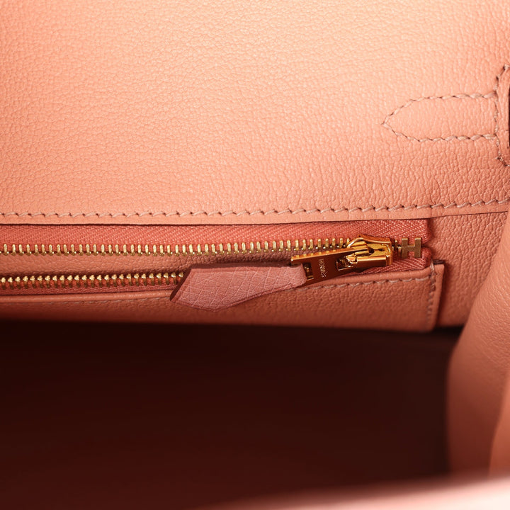Top quality Hermes Birkin 25 Terre Cuite Ostrich Gold Hardware