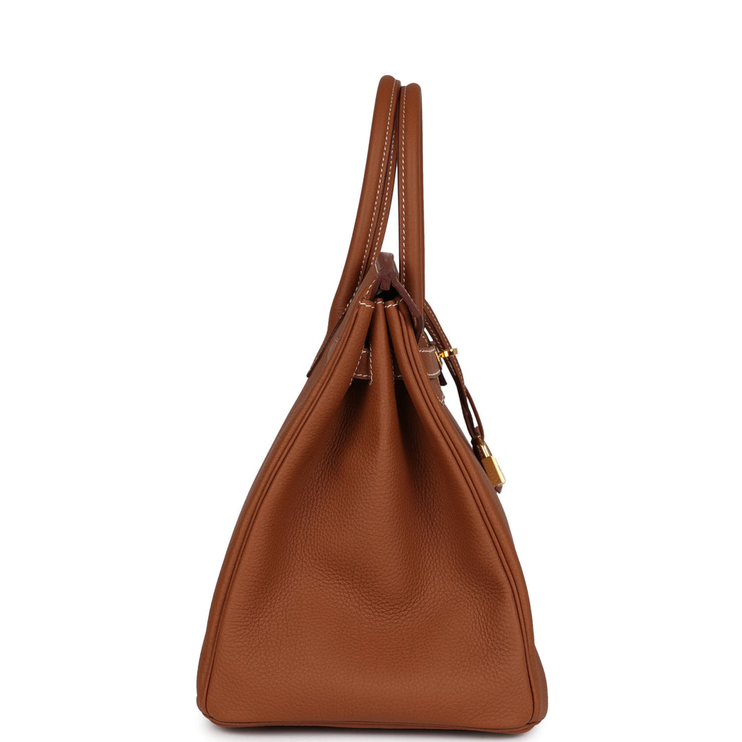 Top quality Hermes Birkin 35 Gold Togo Gold Hardware