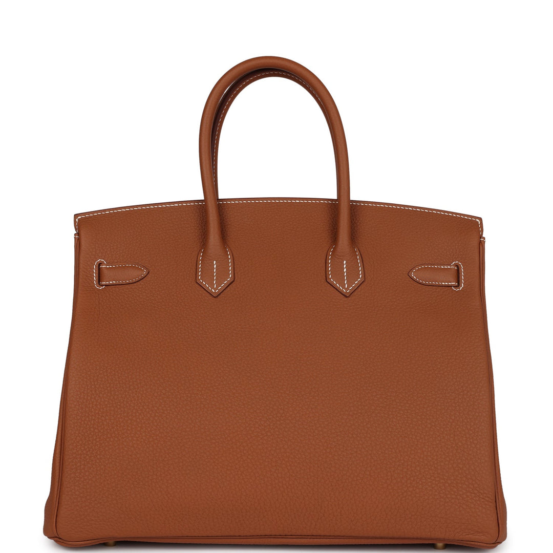Top quality Hermes Birkin 35 Gold Togo Gold Hardware
