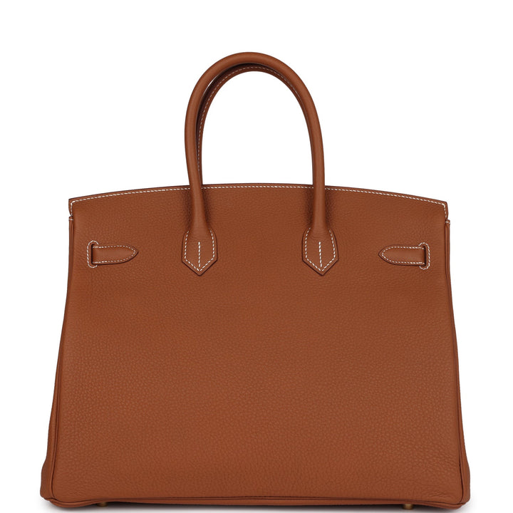 Top quality Hermes Birkin 35 Gold Togo Gold Hardware