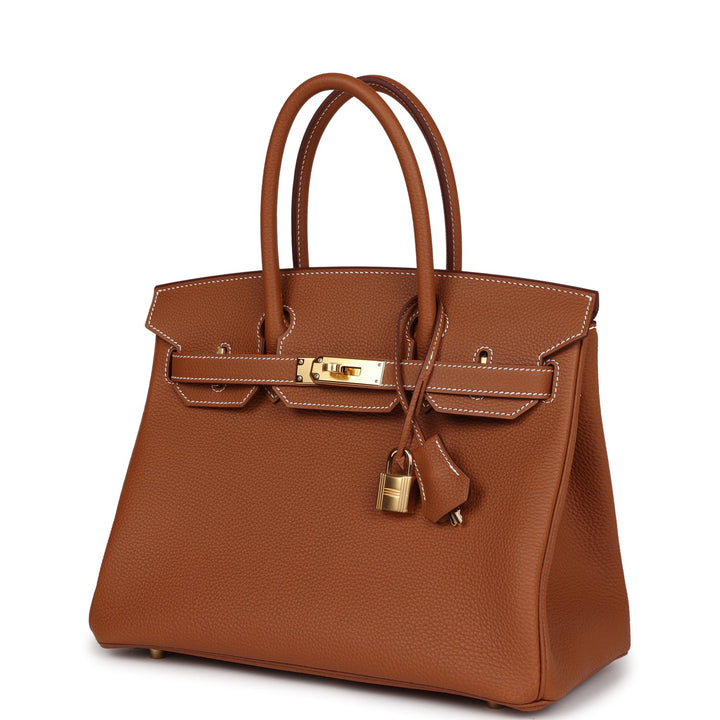 Top quality Hermes Birkin 30 Gold Togo Gold Hardware