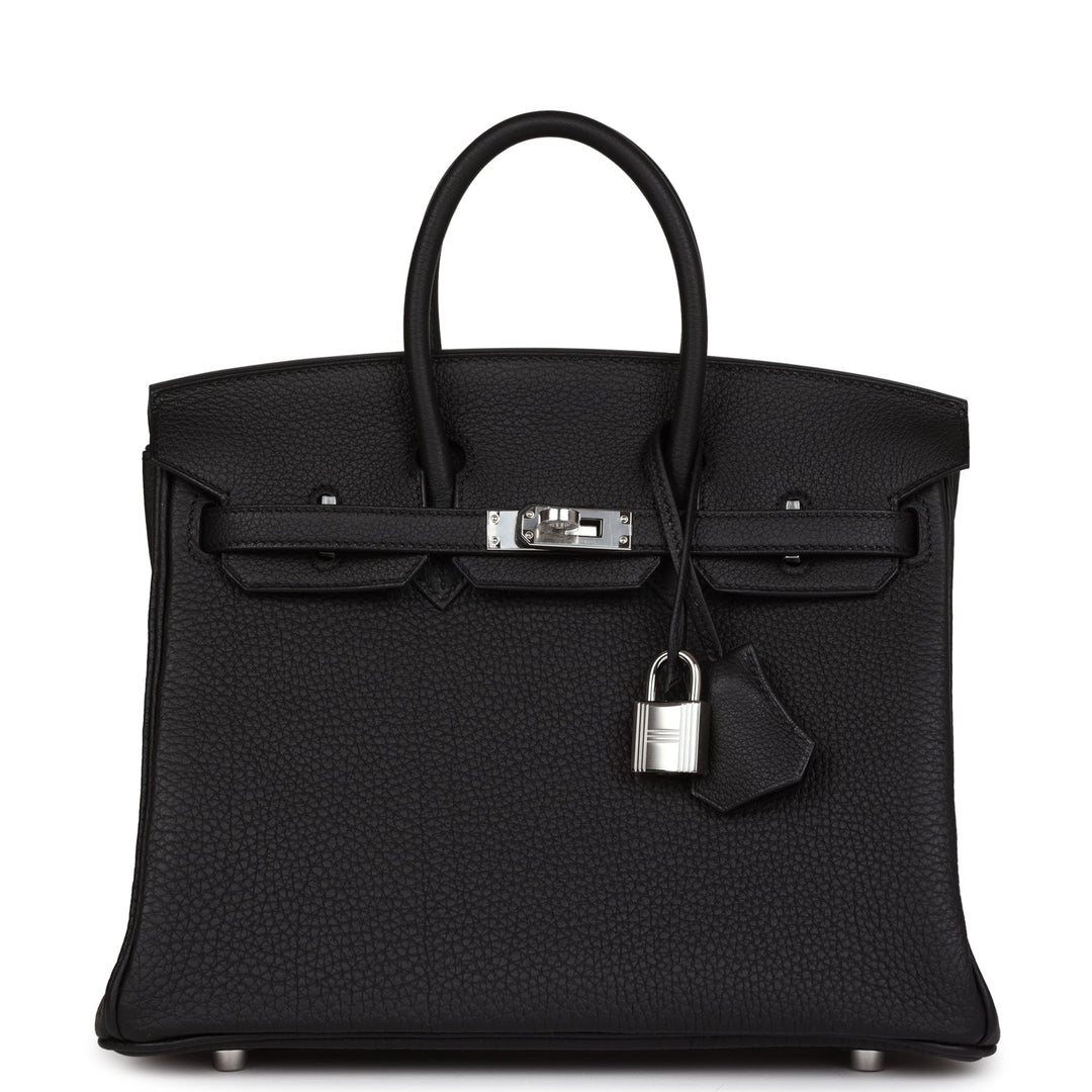 Hermes Birkin 25 Black Togo Palladium Hardware