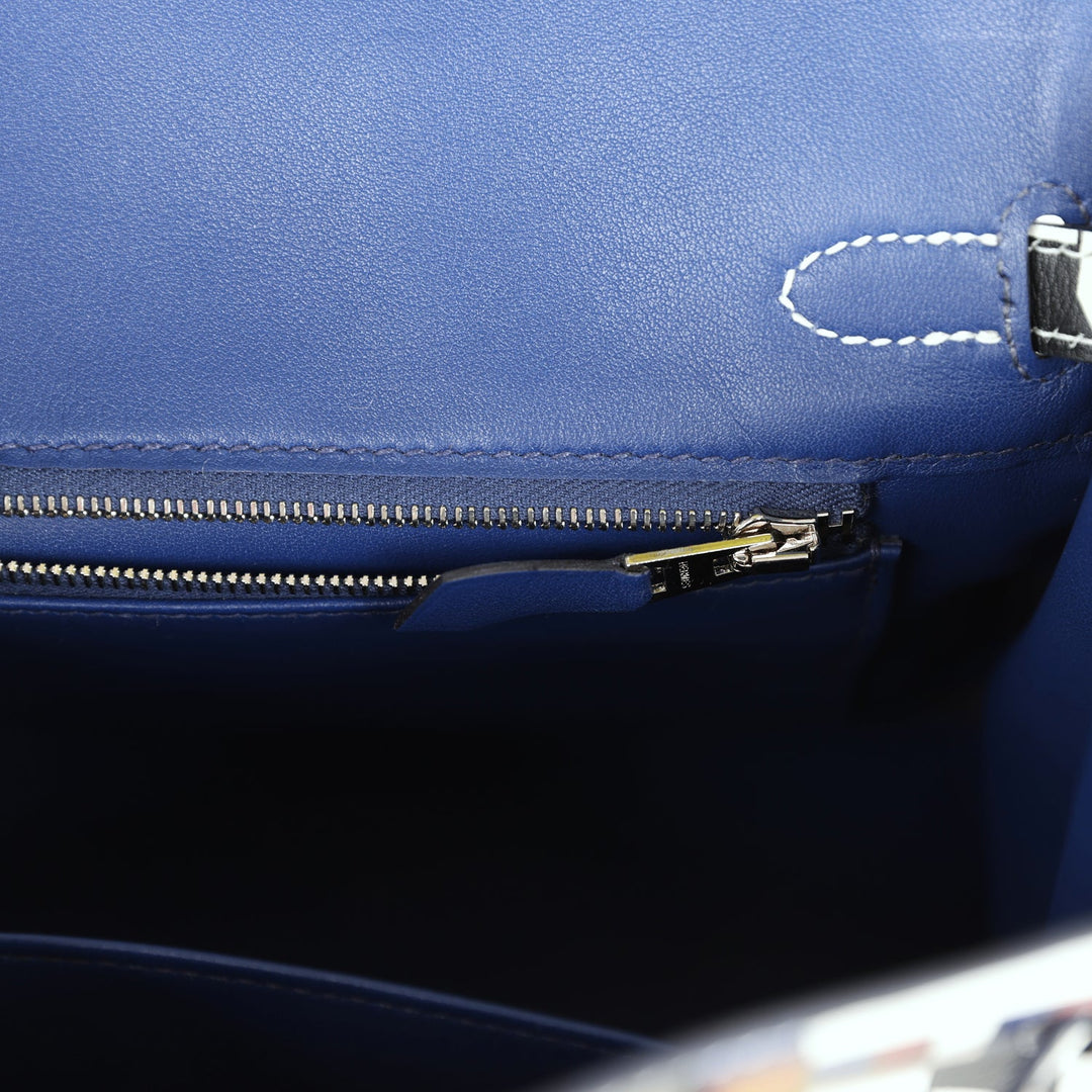 Top quality Hermes "One Two Three and Away We Go" Birkin 25 Multicolor Swift Palladium Hardware