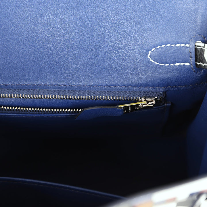 Top quality Hermes "One Two Three and Away We Go" Birkin 25 Multicolor Swift Palladium Hardware