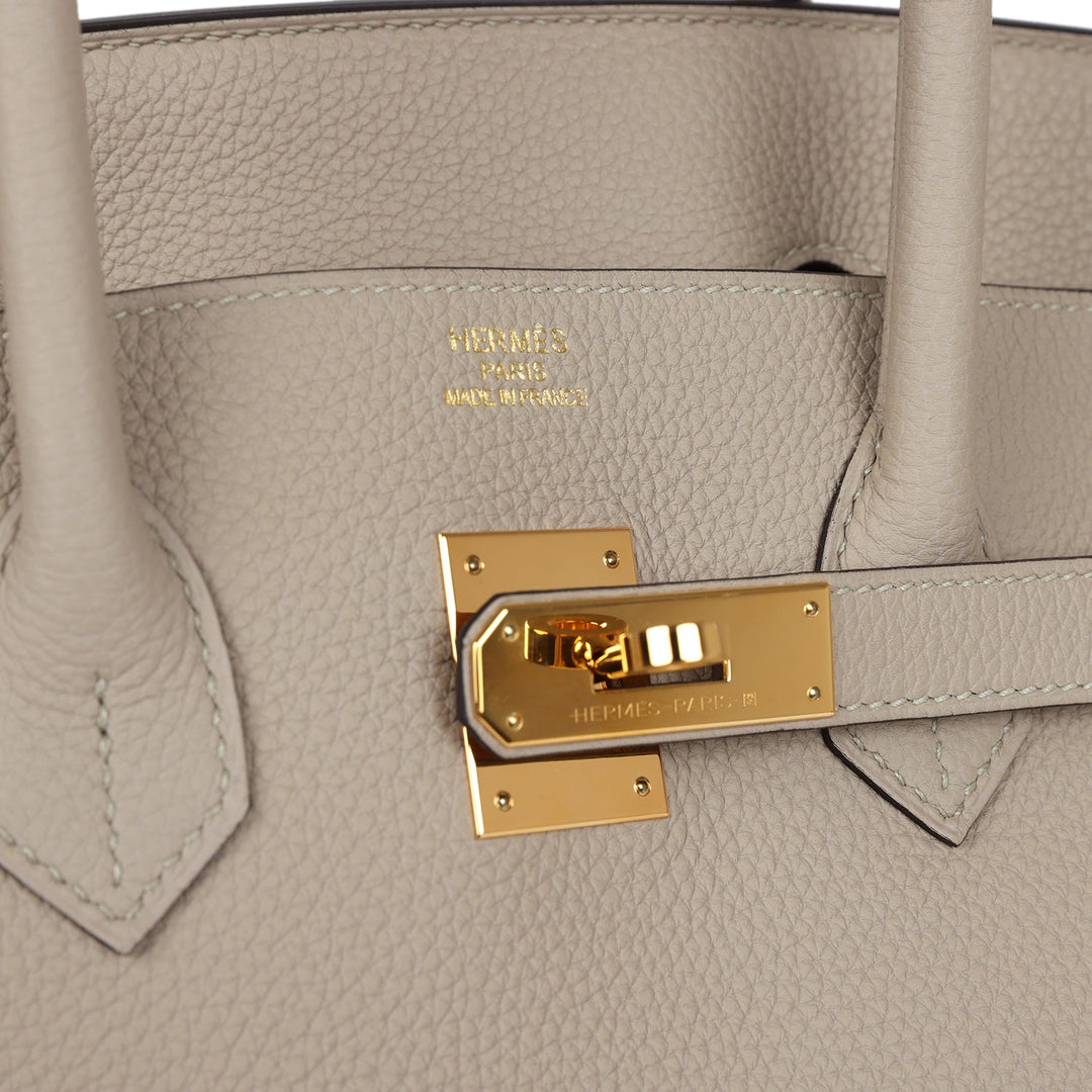 Top quality Hermes Birkin 35 Gris Tourterelle Togo Gold Hardware