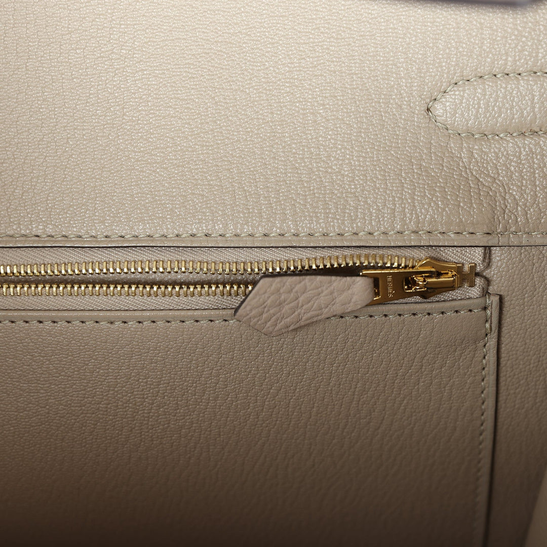Top quality Hermes Birkin 35 Gris Tourterelle Togo Gold Hardware
