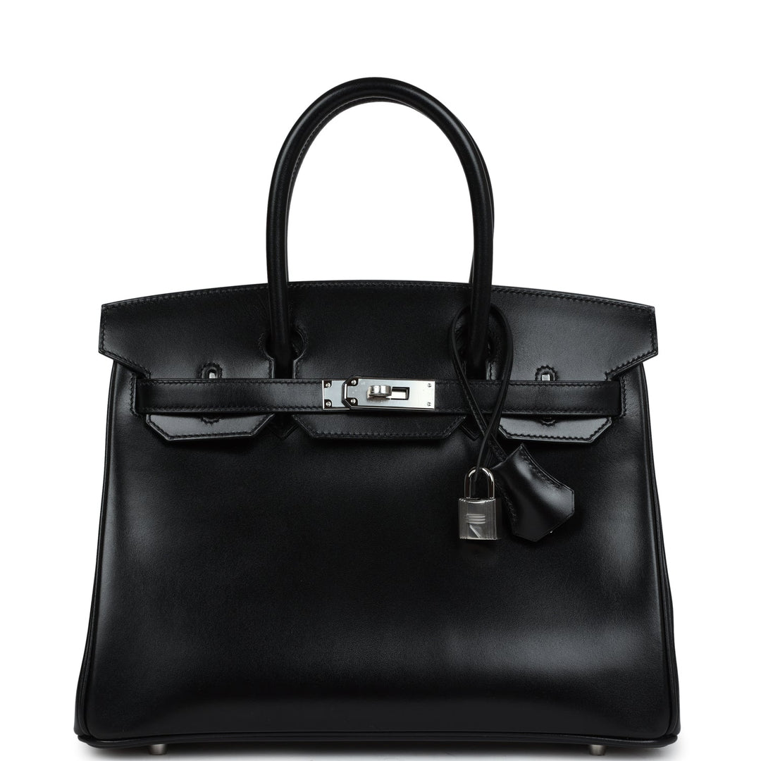 Hermes Birkin 30 Black Box Palladium Hardware