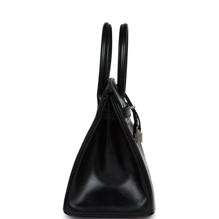Top quality Hermes Birkin 30 Black Box Palladium Hardware