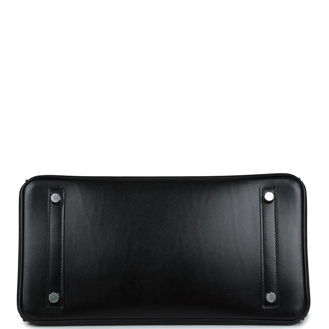 Top quality Hermes Birkin 30 Black Box Palladium Hardware