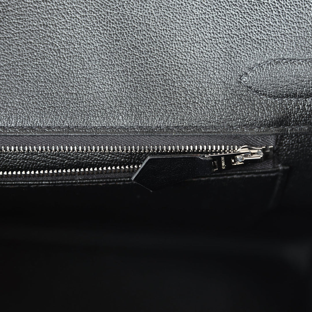Top quality Hermes Birkin 30 Black Box Palladium Hardware
