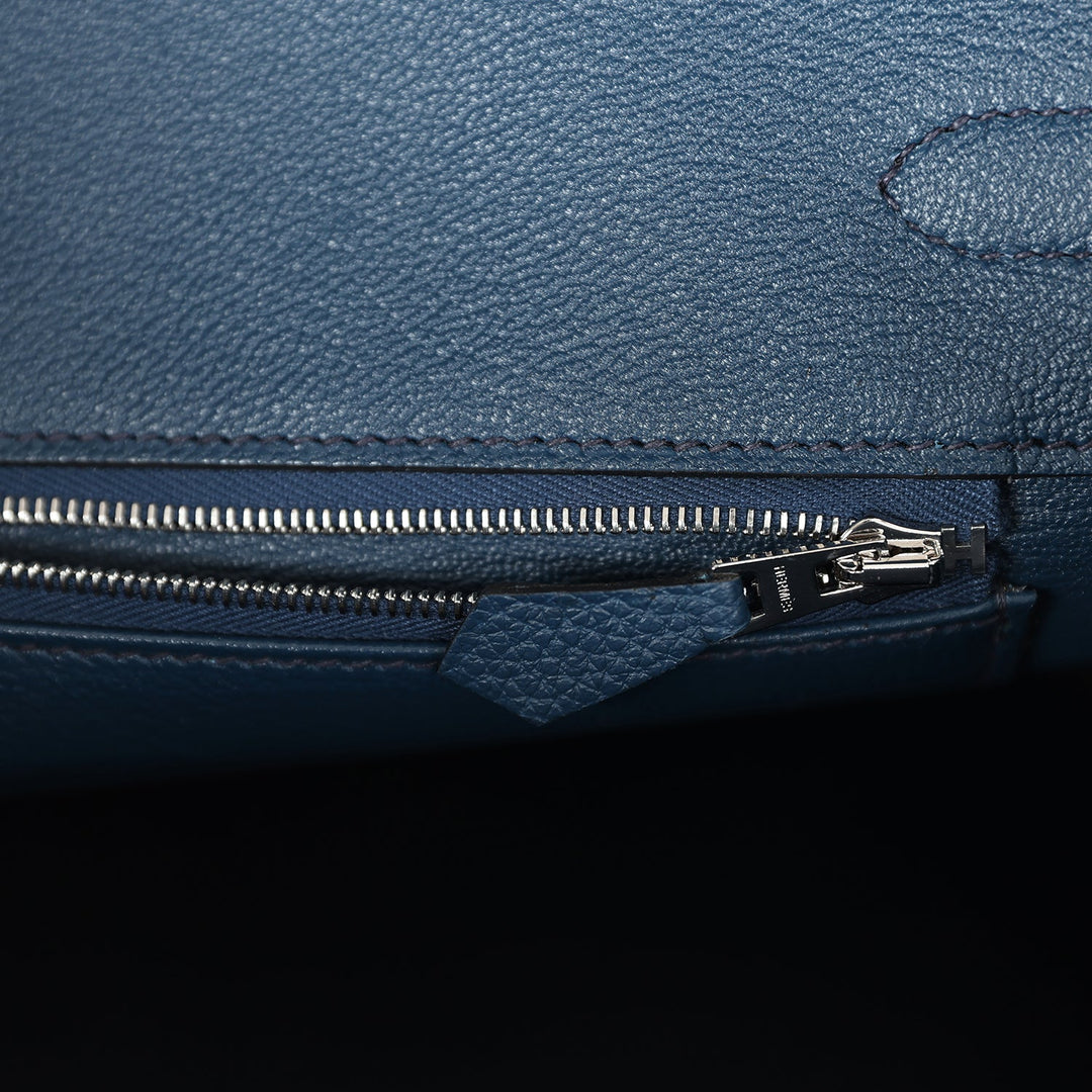 Top quality Hermes Birkin 35 Bleu De Prusse Togo Palladium Hardware