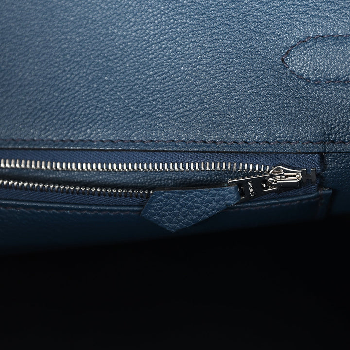 Top quality Hermes Birkin 35 Bleu De Prusse Togo Palladium Hardware