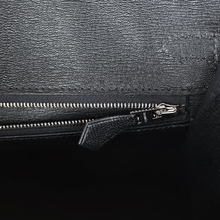 Top quality Hermes Birkin Sellier 25 Black Matte Alligator Palladium Hardware
