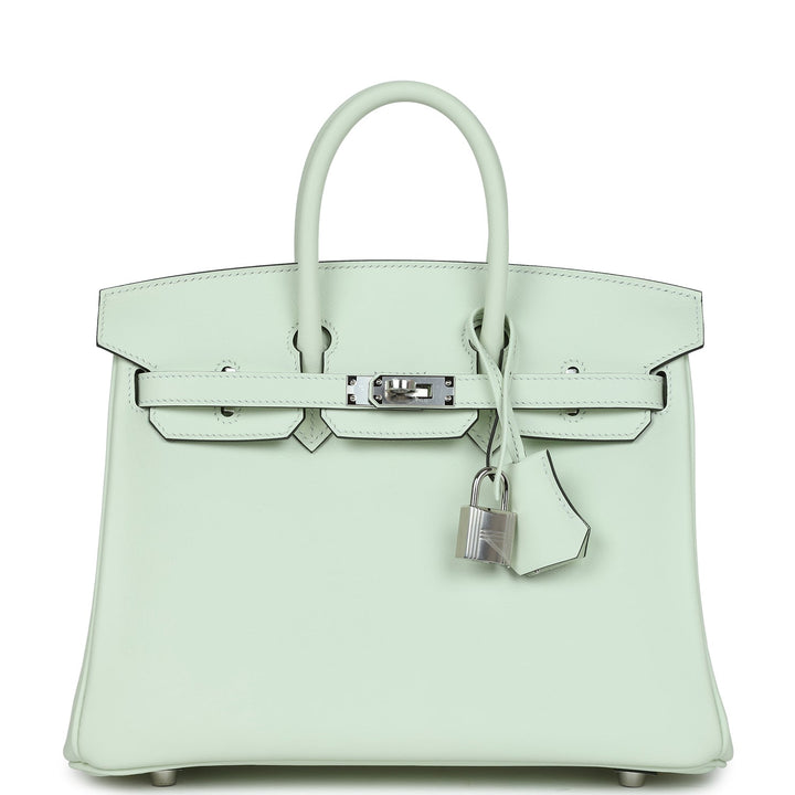Top quality Hermes Birkin 25 Vert Fizz Swift Palladium Hardware