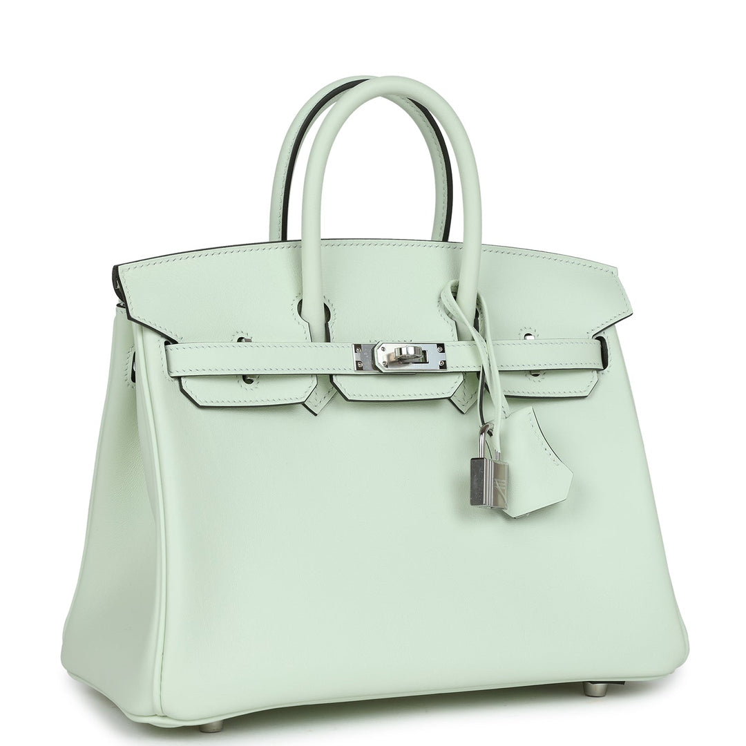 Top quality Hermes Birkin 25 Vert Fizz Swift Palladium Hardware