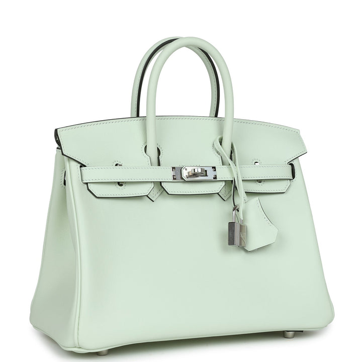 Top quality Hermes Birkin 25 Vert Fizz Swift Palladium Hardware