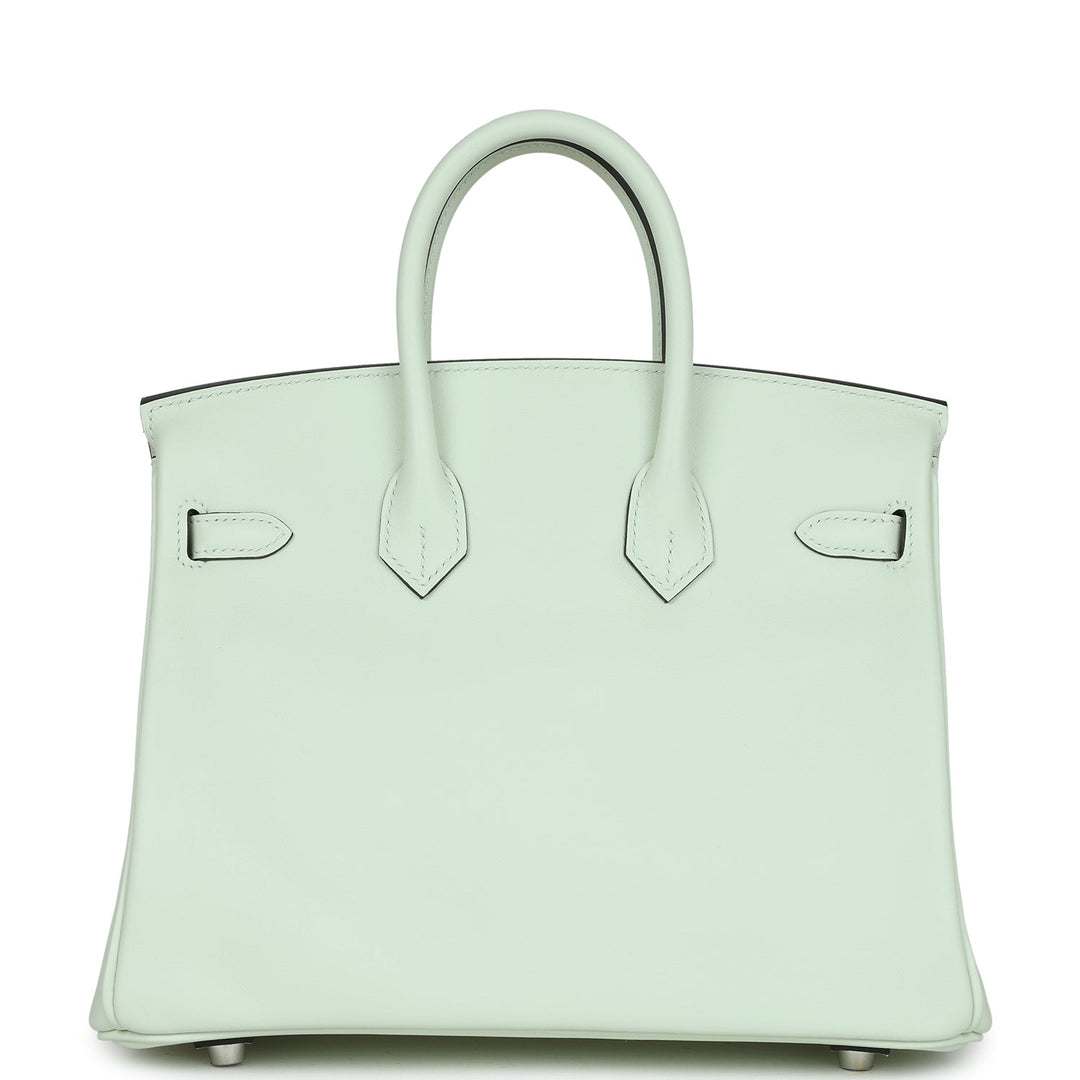 Top quality Hermes Birkin 25 Vert Fizz Swift Palladium Hardware
