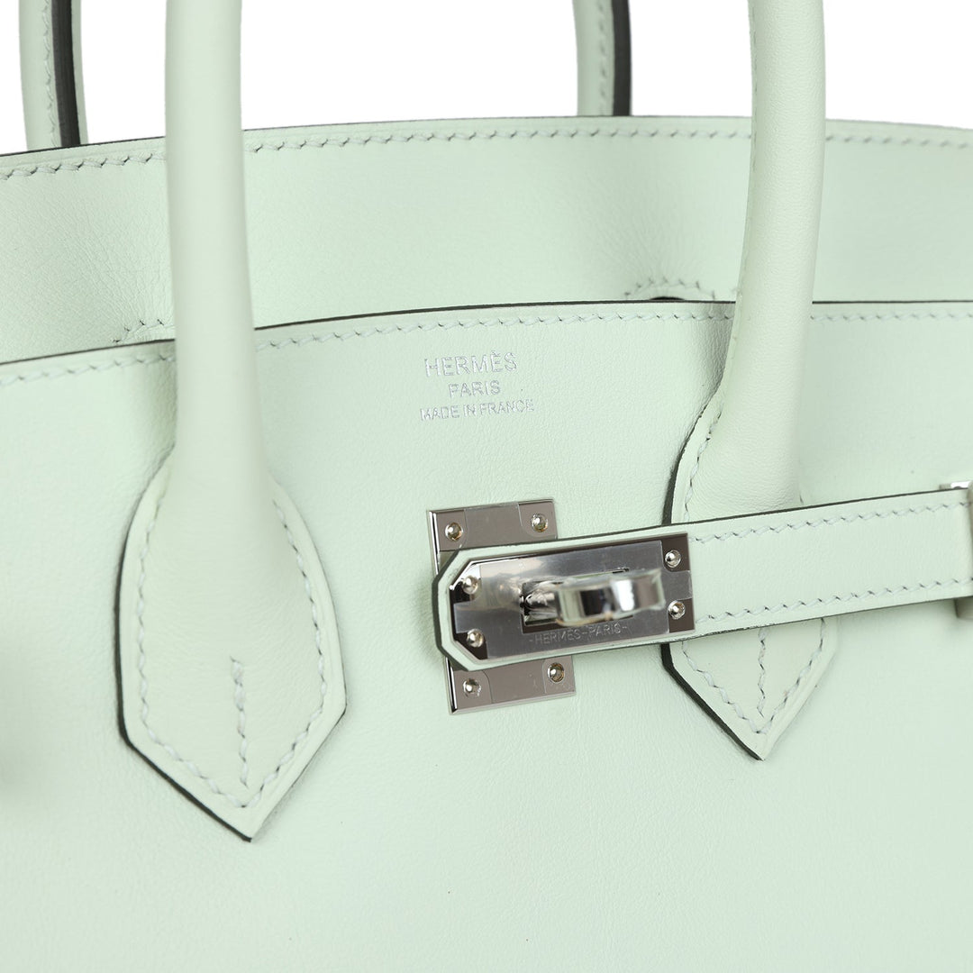 Top quality Hermes Birkin 25 Vert Fizz Swift Palladium Hardware