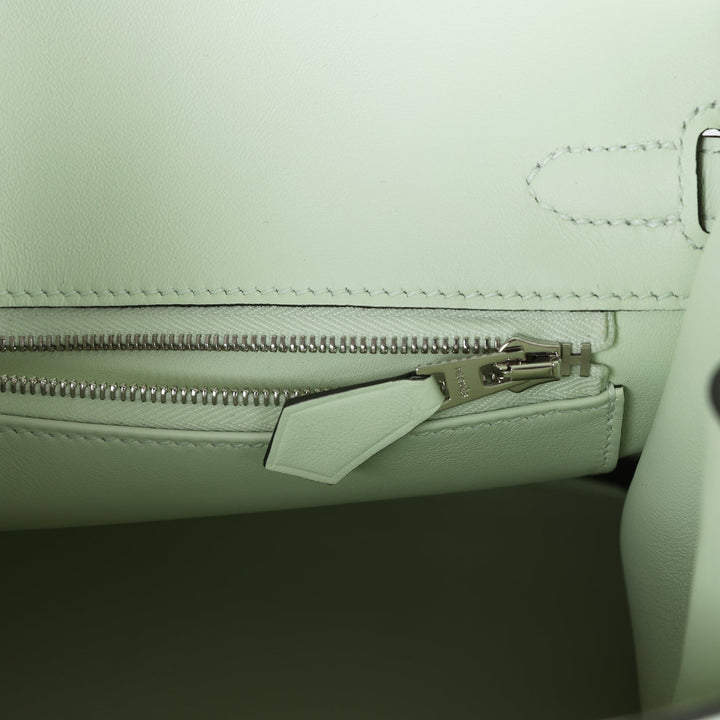 Top quality Hermes Birkin 25 Vert Fizz Swift Palladium Hardware