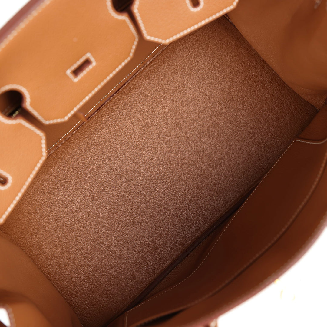 Premium Handmade Hermes Birkin 35 Gold Togo Gold Hardware
