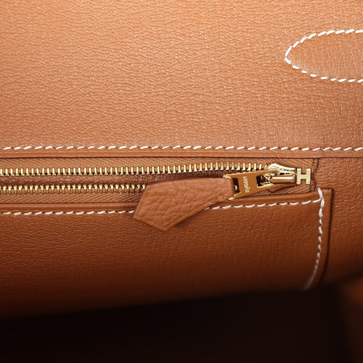 Premium Handmade Hermes Birkin 35 Gold Togo Gold Hardware