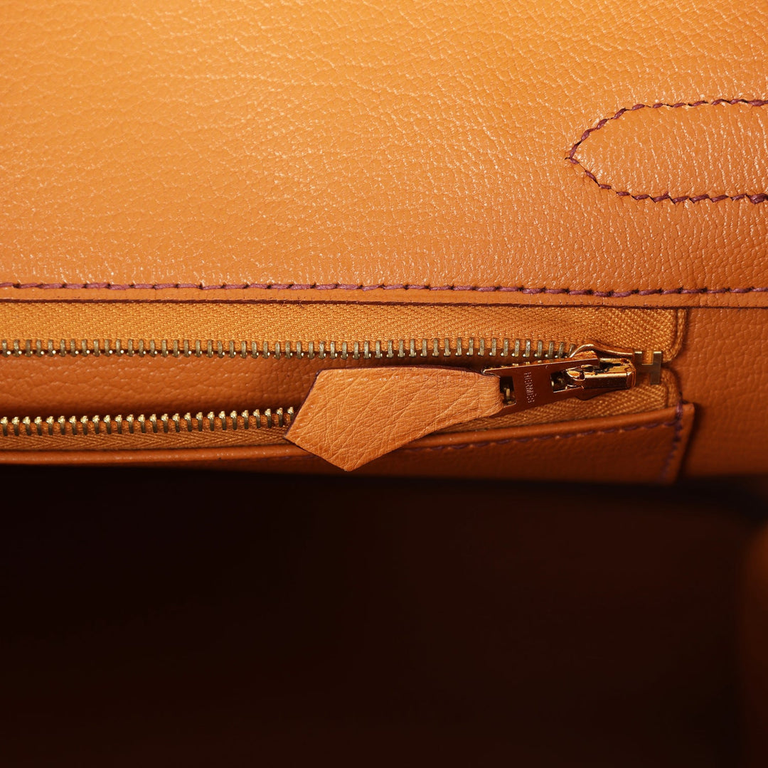 Top quality Hermes Birkin 30 Gold Ostrich Gold Hardware