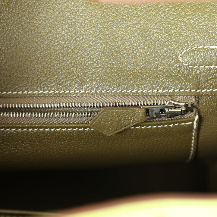 Top quality Hermes Birkin 25 Kiwi Candy Epsom Palladium Hardware