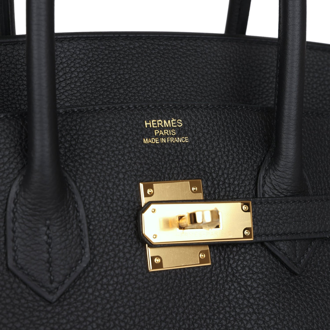 Top quality Hermes Birkin 35 Black Togo Gold Hardware