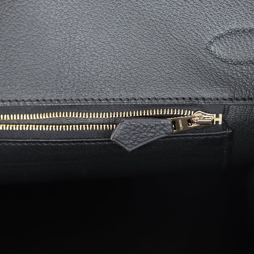 Top quality Hermes Birkin 35 Black Togo Gold Hardware