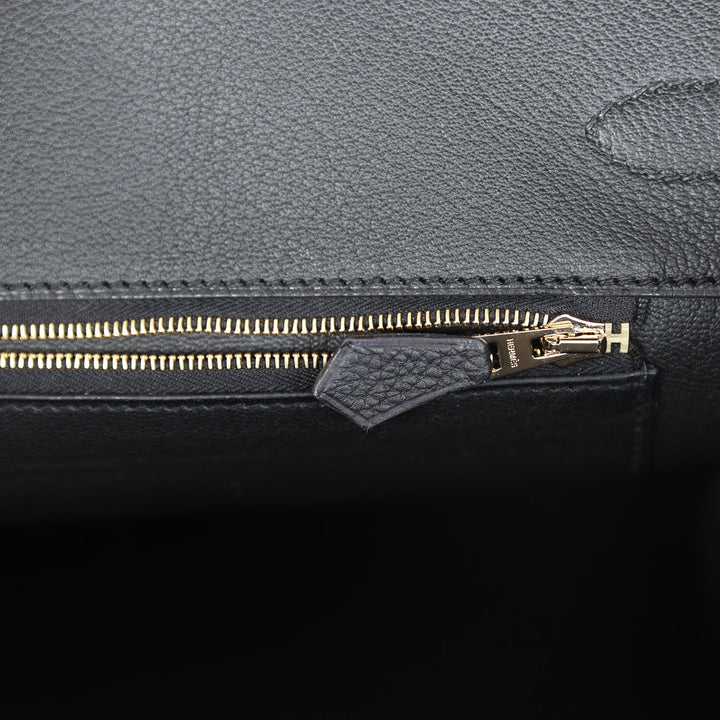 Top quality Hermes Birkin 35 Black Togo Gold Hardware