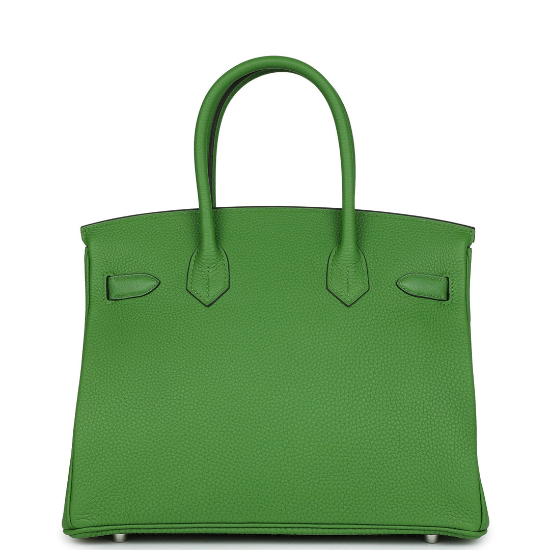 Top quality Hermes Birkin 30 Vert Yucca Togo Palladium Hardware