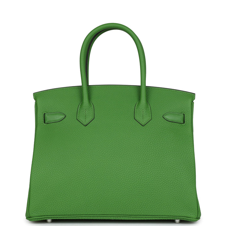 Top quality Hermes Birkin 30 Vert Yucca Togo Palladium Hardware