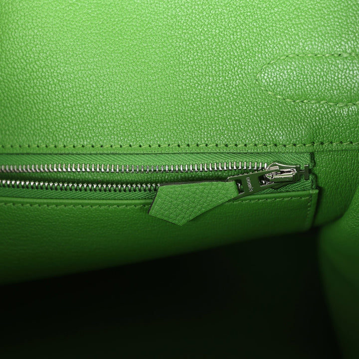 Top quality Hermes Birkin 30 Vert Yucca Togo Palladium Hardware