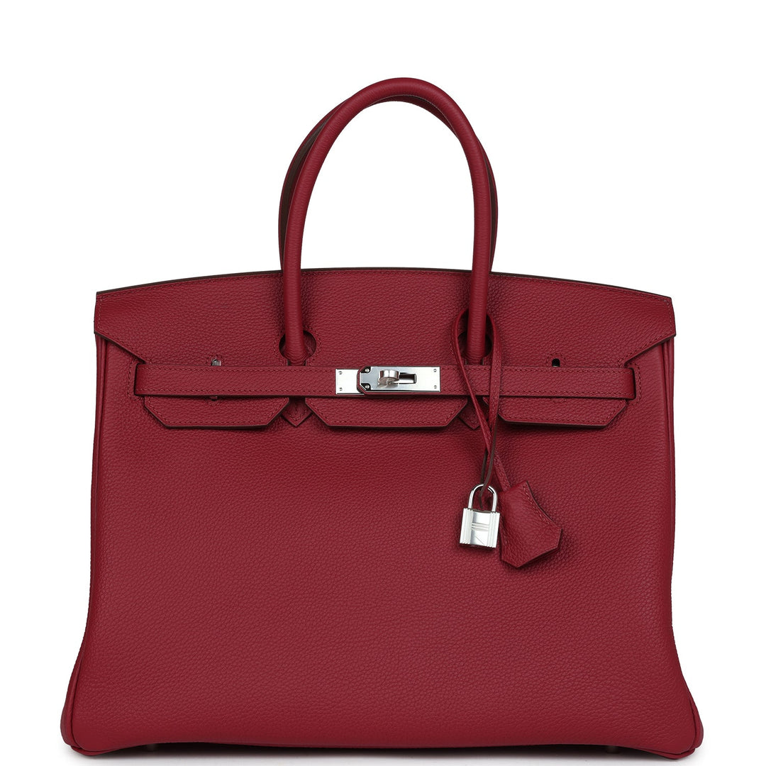 Hermes Birkin 35 Rubis Togo Palladium Hardware