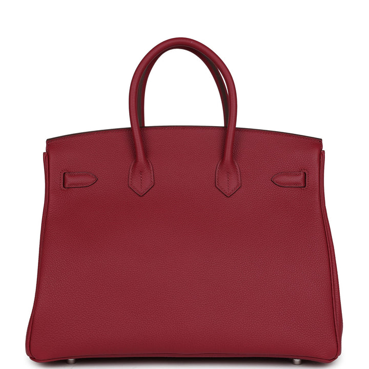 Top quality Hermes Birkin 35 Rubis Togo Palladium Hardware