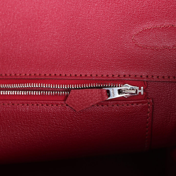 Top quality Hermes Birkin 35 Rubis Togo Palladium Hardware